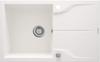Granite Single Bowl Sink with Drainer Alabaster Steel Zqn A113