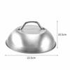 Oikabio Stainless Steel Steak Cover, Thickened, for Western Restaurants, Hand-Handled Steak Cover, Hemispherical Cover