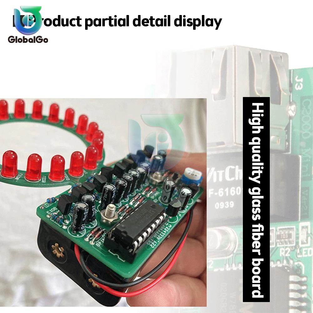 DIY Kit LED Gradient Ring Water Light Making Kit Red Green Blue DIY Electronic Kit Fun Welding Experiment Teaching
