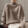 Women's Loose Wool Raglan Sweater: Autumn/Winter, Half-Neck Knit Layer