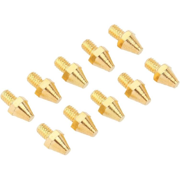 Kompatibel mit Harley Offroad Style Fußrasten Trittbretter Bremspedalauflage Goldene MX Fußrasten Stacheln Motorrad Ersatz-Fußrasten Stifte Nieten(50 Stück