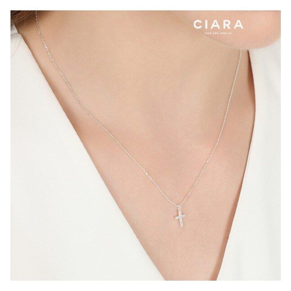 Ciara 92.5 Silver Fiesole Croce Brillante Necklace