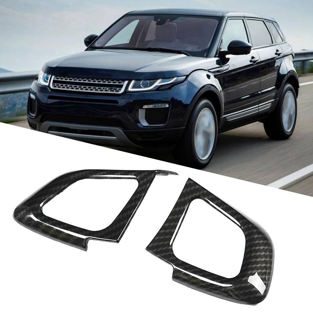 2Pcs Left Car Steering Wheel Button Cover Trim for Land Rover Range Rover Evoque 12 17