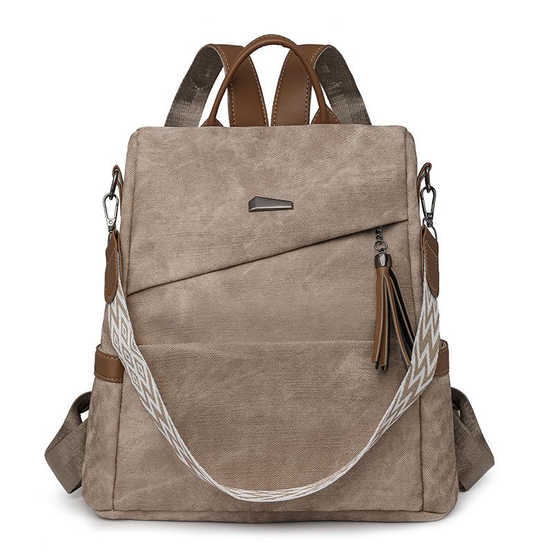 

Backpacks Are Fashionable and Versatile for Women, Soft Leather Backpacks for Women, and Simple Travel Bags for Casual Commuting