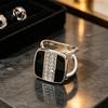 Commuting Scarf Pin Square Button, Vertical Rows of Rhinestone Design, Smooth Buckle Durable Lock Silk Elegant Clip for Shawls And Collars Row Button