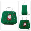 2Pcs Portable Christmas Iron Candy Container Christmas Cheer Candy Holders Snacks Case with Colorful Seasonal Pattern