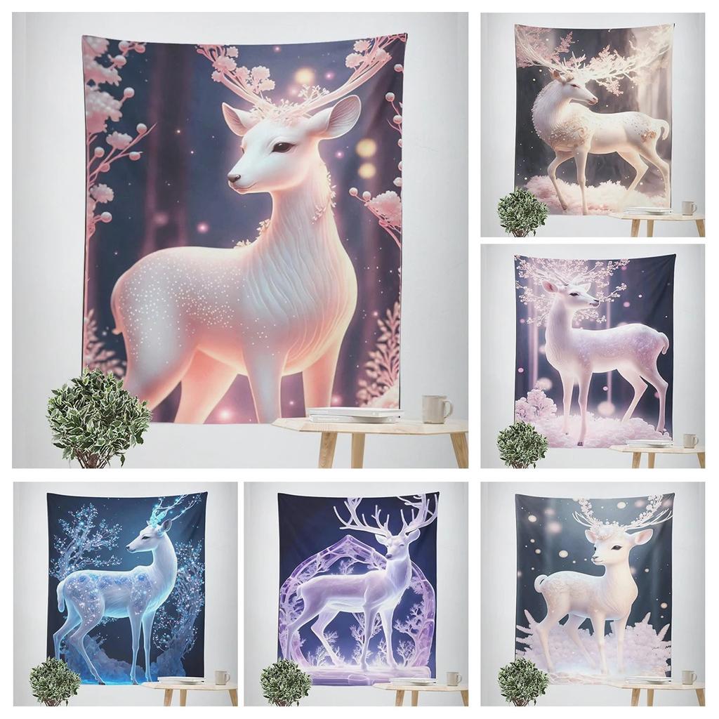 Beautiful Fawn Decorative Tapestry Home Wall Decor Office Living Room Tapestry