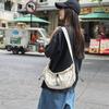 Summer new foreign style texture simple large capacity dumpling bag 2025 fashion trend women's shoulder messenger bag