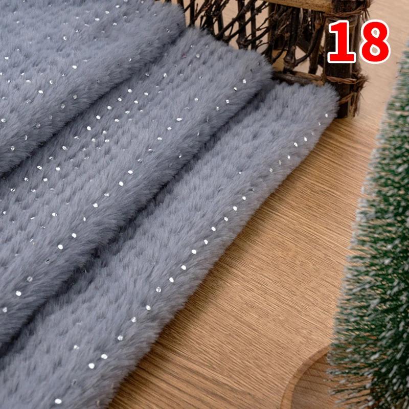 160X50Cm Pv Velvet Gilded Snowflake Velvet Fabric for Christmas Decoration Pillow Cover Women's Hoodie Handmade Diy Sewing Cloth