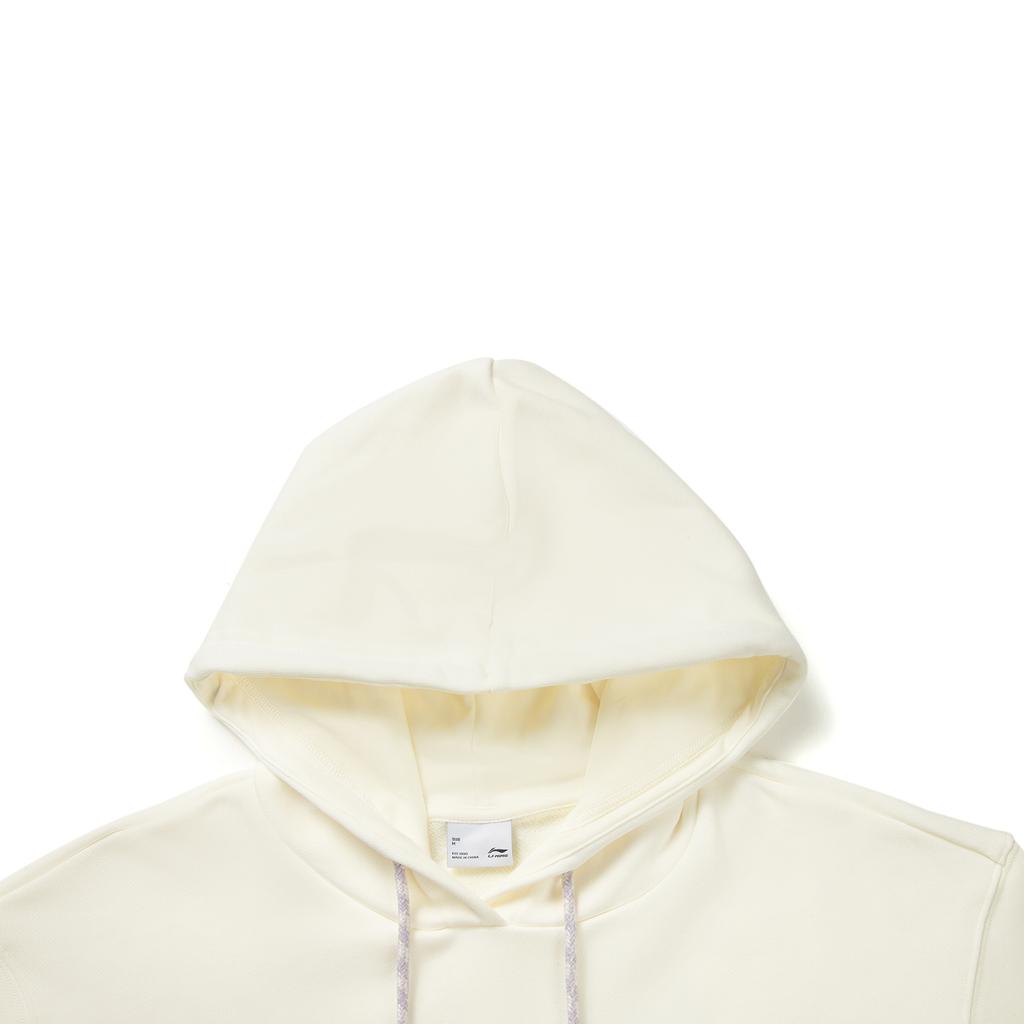 Li Ning Sports Trend Series Loose Fit Hooded Embroidered Letter Sweatshirt Women sweatshirt AWDVB60-1