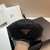 Italian Designer Niche Light Luxury Rhinestone Beret Heavy Industry Full Diamond Buyer Hat