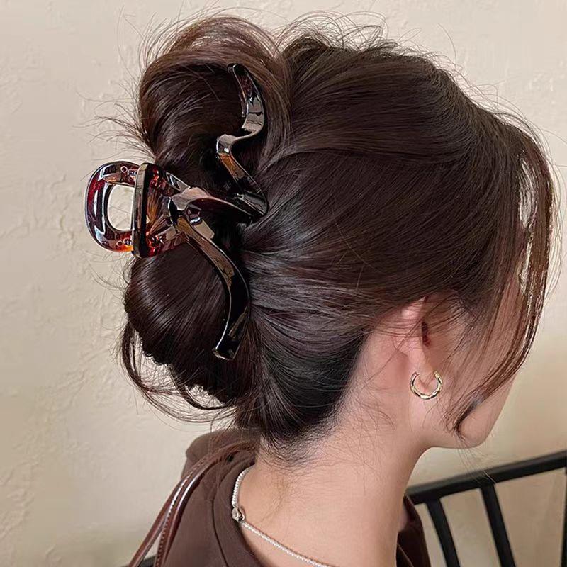 2025 New Wave High-End Large Claw Clip for Thick Hair – Elegant Women’s Updo Accessory