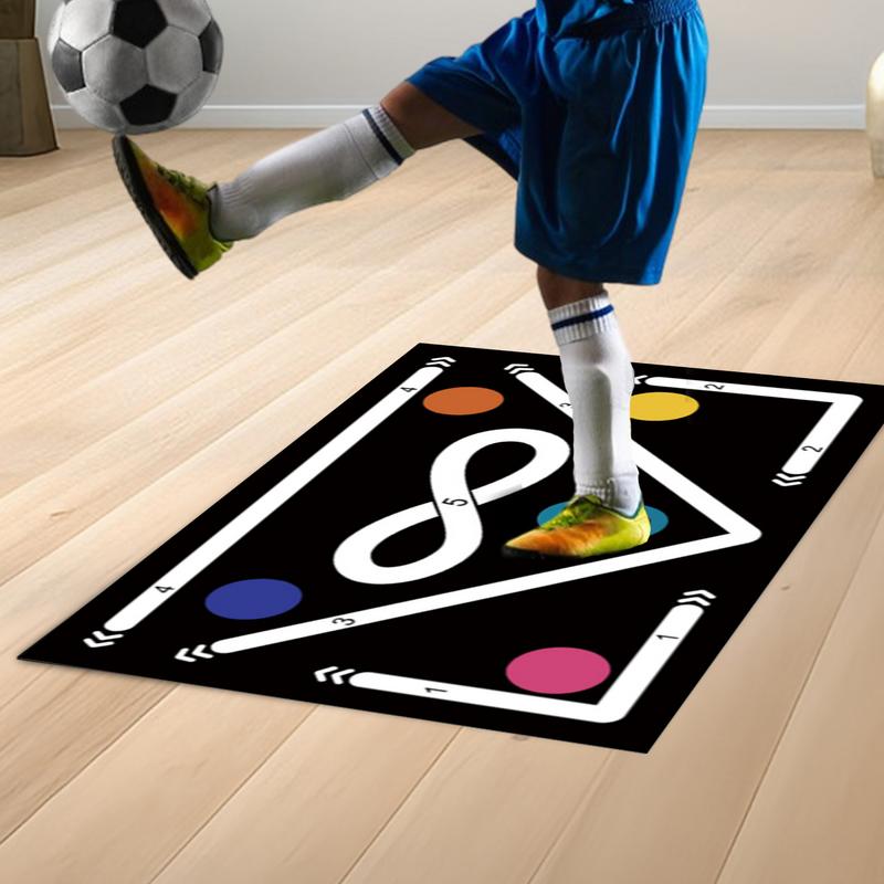 60x90cm Football Training Mat Anti-Skid Soccer Training Mat Football Training Pad Footstep System Training Blanket