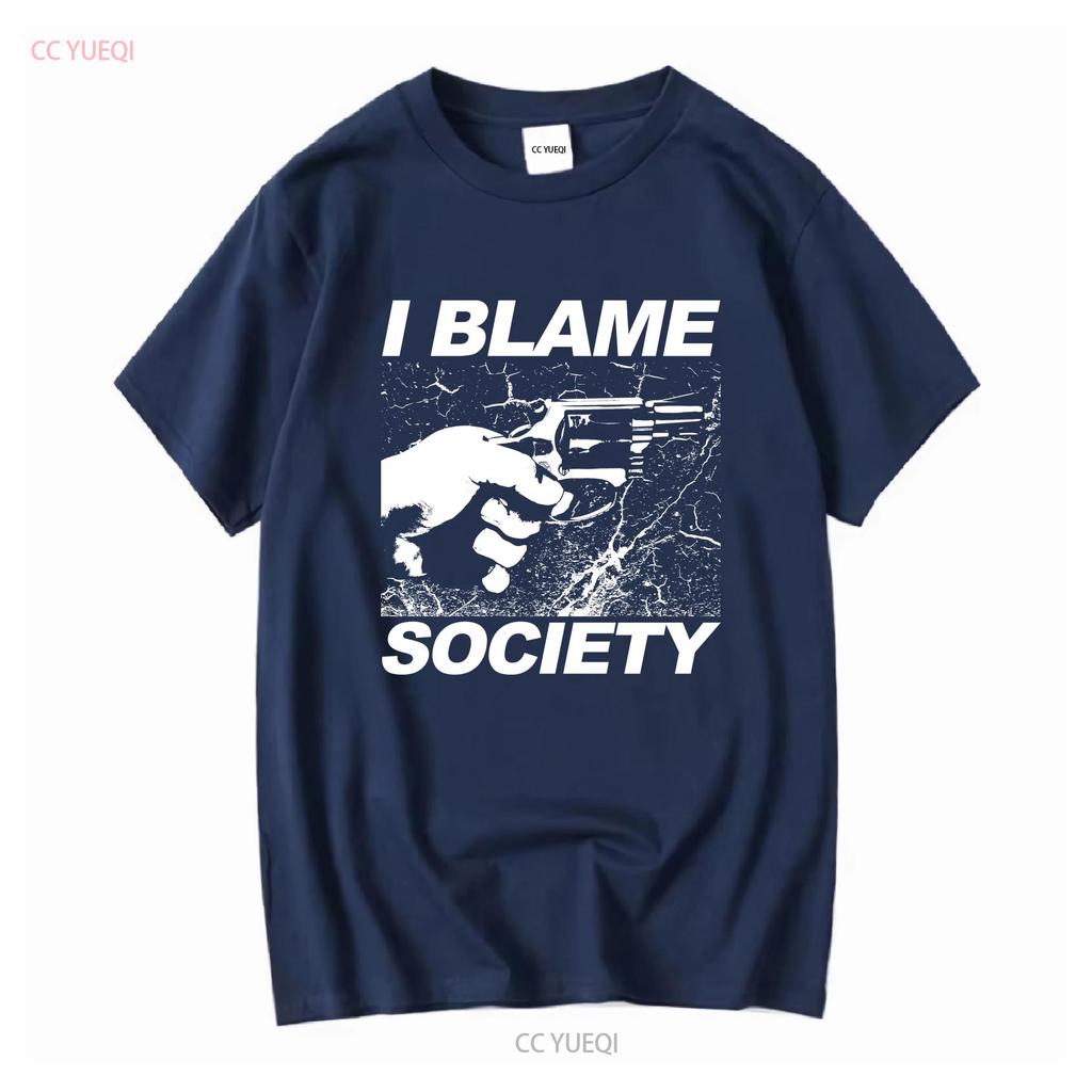 I Blame Society T Shirt Totally Fu Ked Up Gregg Araki Cult Film 90s Goth  Vintage Washed Slightly Streetwear Unisex Graphic