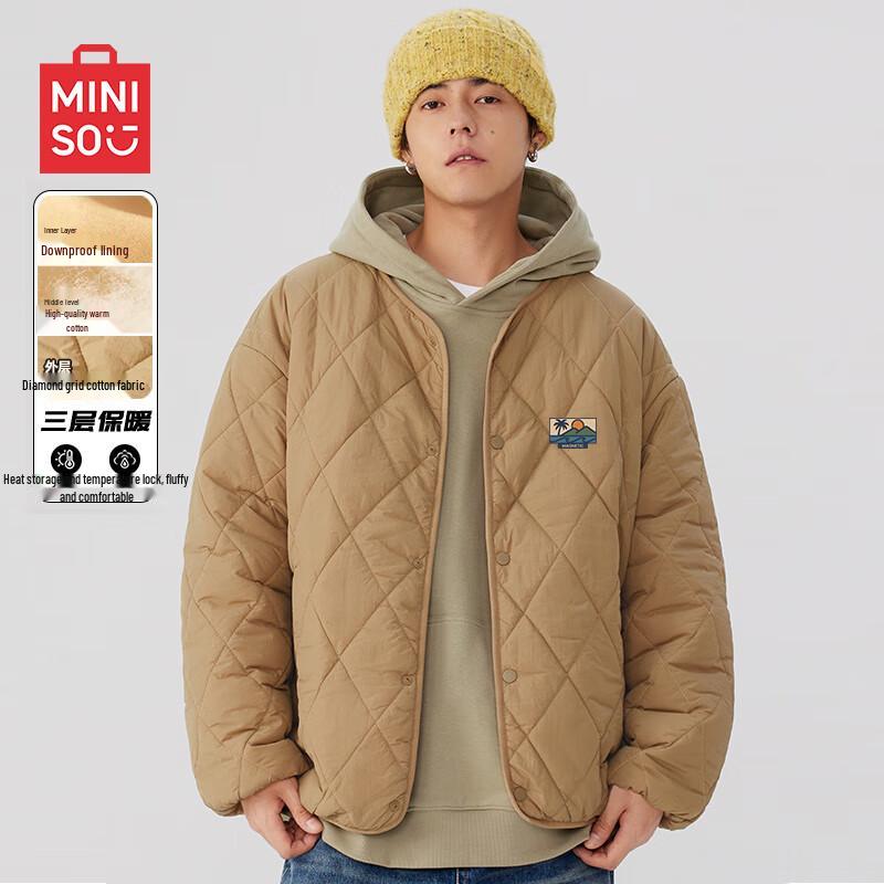 MINISO Unisex Lightweight Collarless Puffer Jacket