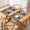 4Pcs, Cute Bulldog Placemats, the Best Placemats, Washable, Suitable for Holiday Parties, Home Decor