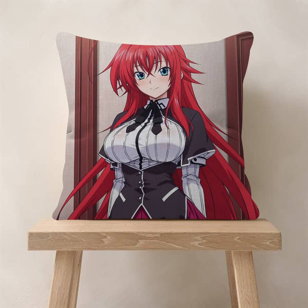 Anime HHigh School DxD Cushion Cover Inches Farmhouse Decor Home Throw Pillow Covers For Couch Decorations