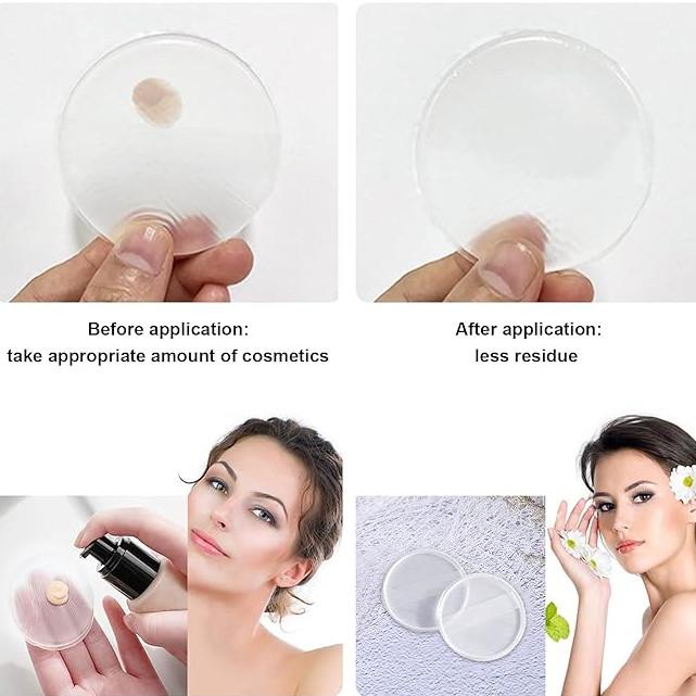 Weicher Silikongel-Puderquastenschwamm für kosmetische Gesichtsgrundierung, BB-Creme, kein Essen von Puder, Make-up-Tool