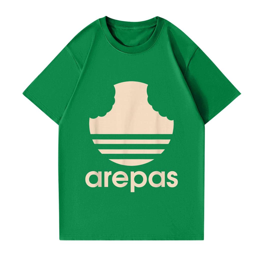 Women's And Men's Fashionable Round Neck Casual Print Short Sleeved T-shirt Top