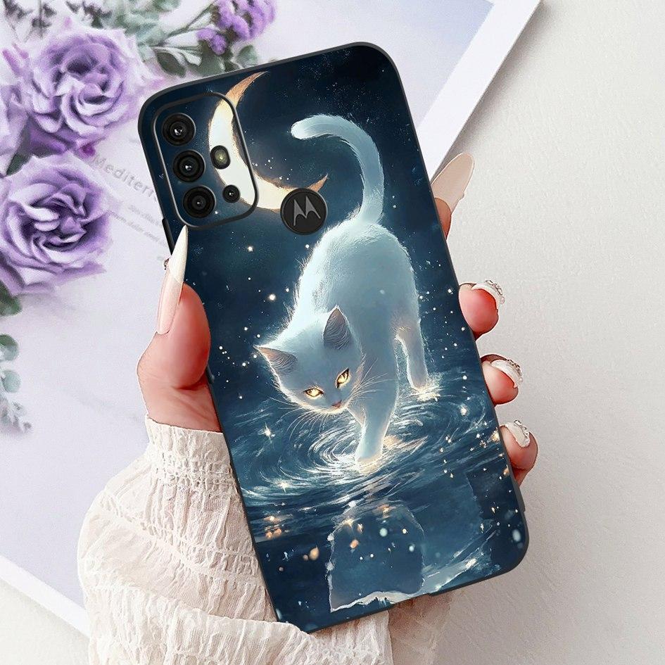 Case For Motorola Moto G30 G20 G10 Phone Cover New Fashion Flower Soft Silicone Matte Bumper on Moto G20 XT2128-1 G 10 G 30 Capa