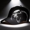 Skull Embroidered Baseball Cap With Adjustable Fit For Outdoor Sports And Sun Protection