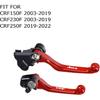 Motorcycle Billet Foldable Brake Clutch Lever Handle CNC Aluminum Pivot For CRF150F CRF230F 2003- CRF250F - CRF 230F 230 F 150F 150 250 250F Dirt Pit