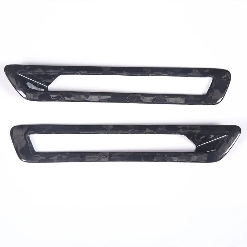 Real Carbon Fiber Car A Pillar Air Conditioning Outlet Decorative Frame Sticker for BMW 8 Series G14 G15 G16 Interior Accessorie