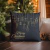 Home Decor Merry Christmas Holly Pattern Throw Pillow Pattern Cushion Cover Suitable For Sofa Bedroom Car Pillow Cover