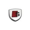 1/2 stk Metall Bil Skjold Logo Side Karosseri Bakluke Klistremerke For Audi A1 A3 A4 A5 A6 B5 B6 B7 B8 C5 C6 C7 A7 A8 Q3 Q5 Q7 TT 8V Dekal