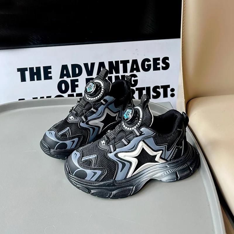 2024 Children Sneakers for Girls Boys Autumn New Fashion Star Soft Comfortable Casual Versatile School Sports Anti-slippery Shoe