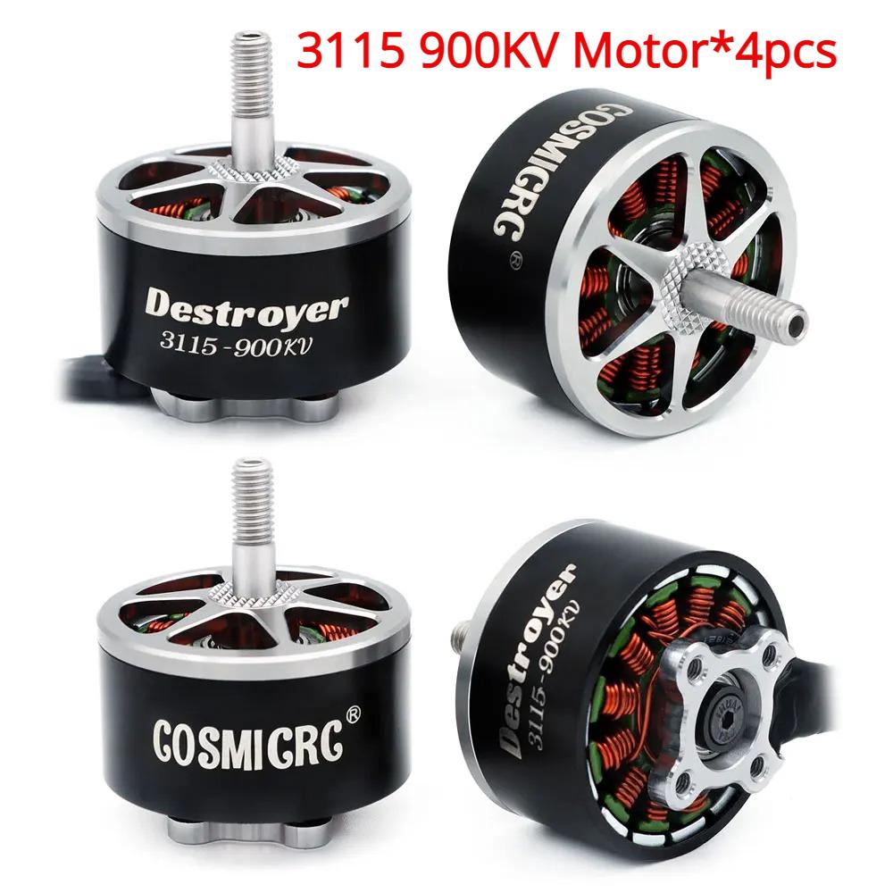 Mark4 V2 10inch FPV Frame Combo Set F405 V3S FC 60A 4-in-1 ESC 3115 900KV Motor Propeller ELRS for RC FPV Freestyle Racing Drone
