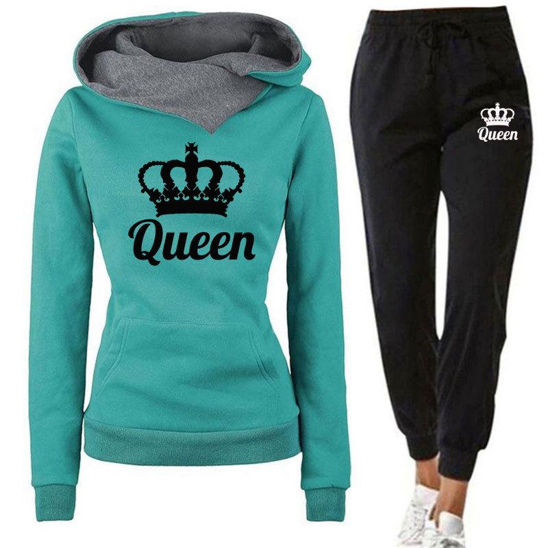 

2024 комплект парных толстовок с капюшоном, женская повседневная свободная спортивная одежда с длинными рукавами, флисовая толстовка с капюшоном, спортивные штаны XXXL
