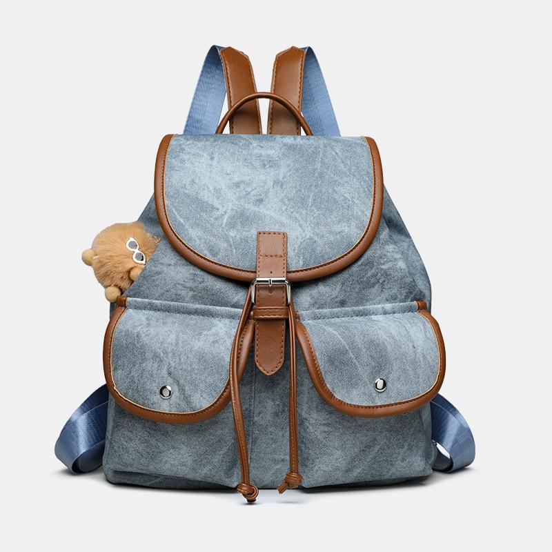Korean Fashion Women Backpack Multiple Pockets
