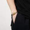 6mm Two-Color Stitching Chain Men's 316L Stainless Steel Trendy Bracelet Jewelry