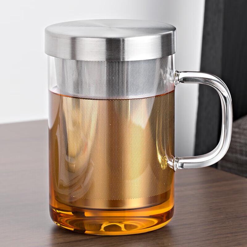 304 Stainless Steel Glass Tea Infuser Mug