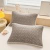 Cute Cartoon Printing Cotton Pillowcase Double-Layer Quilted Pillow Cover Skin-friendly Soft Cushion Cover Bed Room