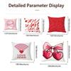 Holiday Valentine'S Day Cushion Cover Cushion Cover Set 4Pcs 50X50 45X45 40X40 Pillowcase Decorative Sofa Home Decor