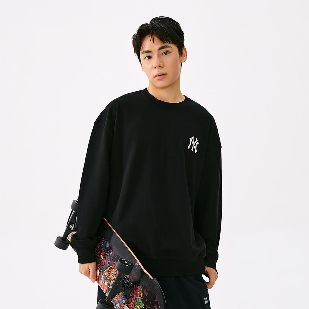 New MLB New York Yankees Basic Collection 25FW Sweatshirt Unisex 3AMTB3154-50BKS