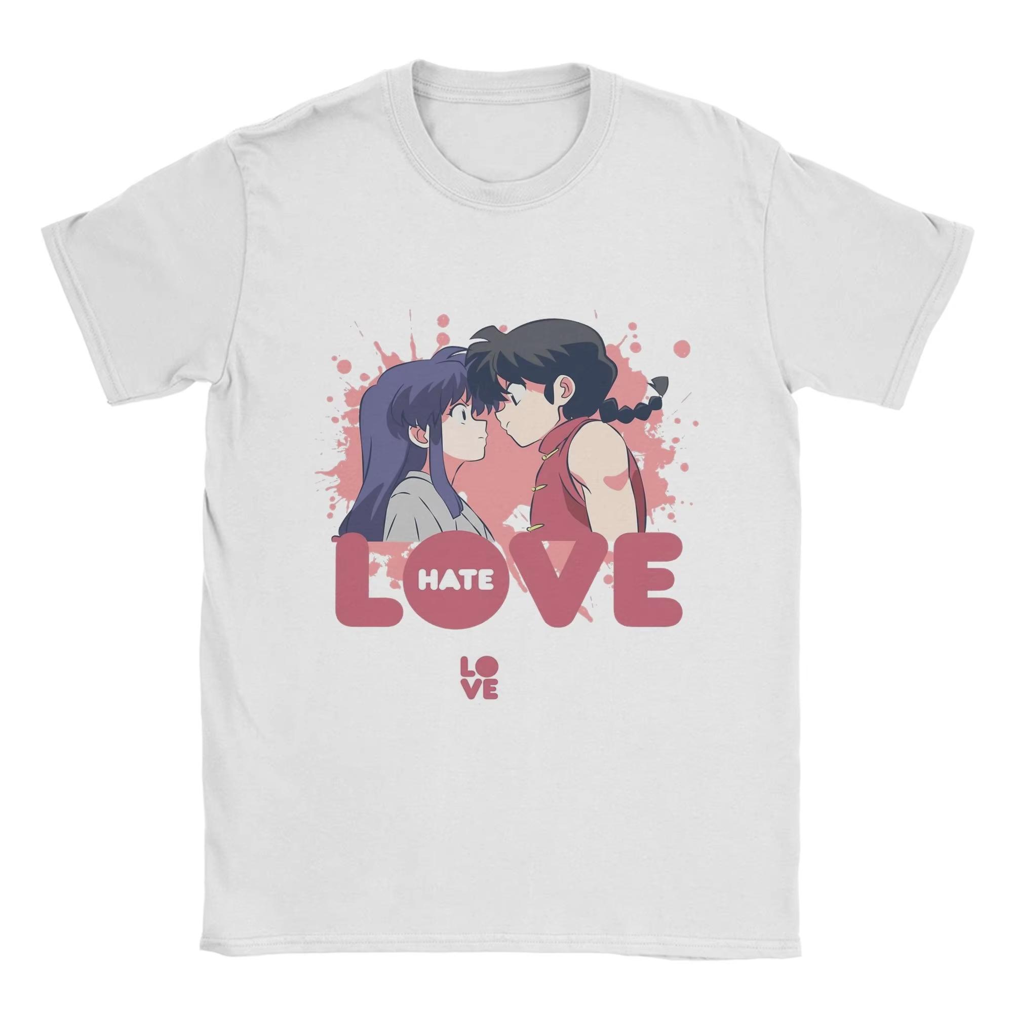 

2025 Summer Hot Sale Ranma T-Shirts for Men Vintage Cotton Tee Shirt Crew Neck Short Sleeve T Shirt Summer Clothing Tops Tee 4XL