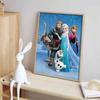 Disney Diamond Painting Frozen Characters Ice and Snow Theme Illustration Cute DIY Rhinestone Mosaic Cross Stitch Kit - Embroidery Gift for Home Decor