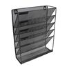 Wall File Organizer 5 Pockets Durable Metal Space Saving Wall Mount Wall File Holder for File Document Notebook