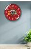 God of Wealth Luxury Silent Wall Clock - New Chinese Style for Living Room