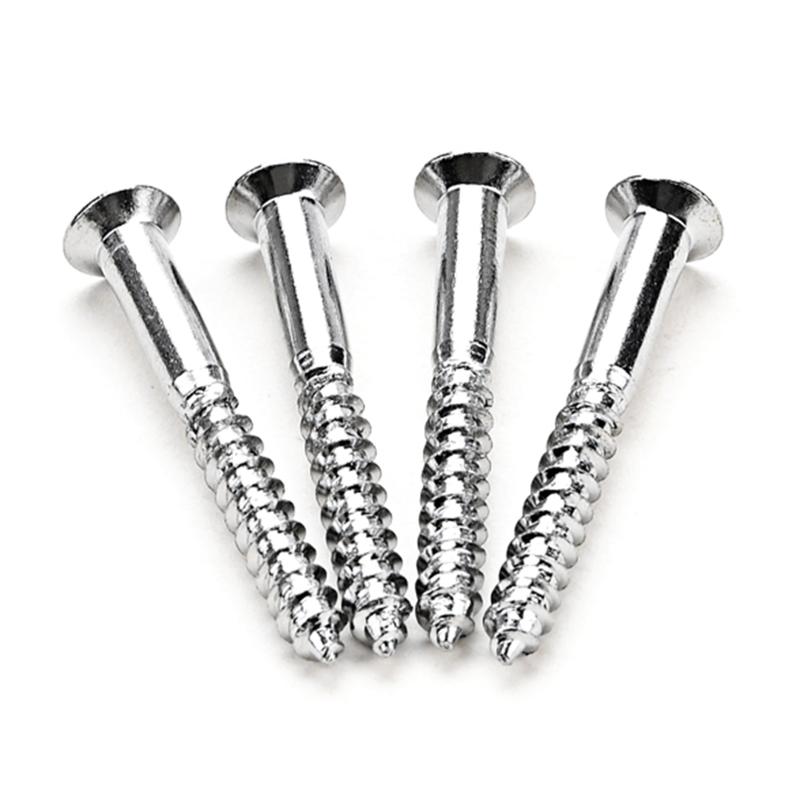 4 Pcs Neck Plate Mounting Screws Electric Guitar Neck Plate Screws Guitar Bass Hardware Accessories Easy to Install