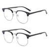 2PCS Color Changing Metal Half Frame Square Sunglasses Women Men Simple Luxury Sun Glasses Commute Driving Male Female Glasses