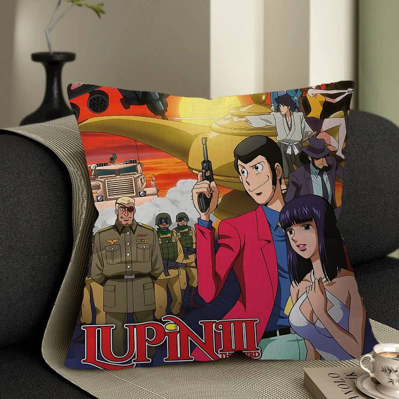 Lupin The Third Pillow Gift Home Office Decoration Bedroom Sofa Car Cushion Cover Case 45x45