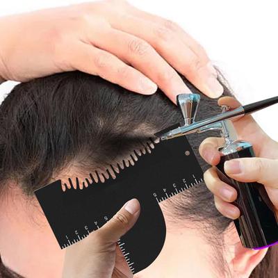 Hairline Optimizer Color Spray Edge Shaping Tool Measurement Indicator Multifunctional Hair Building
