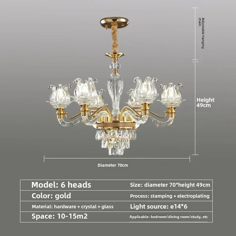 

Подвесные светильники Потолочный светильник Современная люстра Подвесные светильники Lustre Домашнее украшение Внутреннее освещение Las Diameter-6 headlight