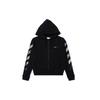 Off-White diagonal arrow print zipped cotton Unisex OMBE001R190030121088