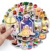 50 Original Graffiti Art Stickers: Waterproof Decor for Journals, Water Bottles, and Suitcases