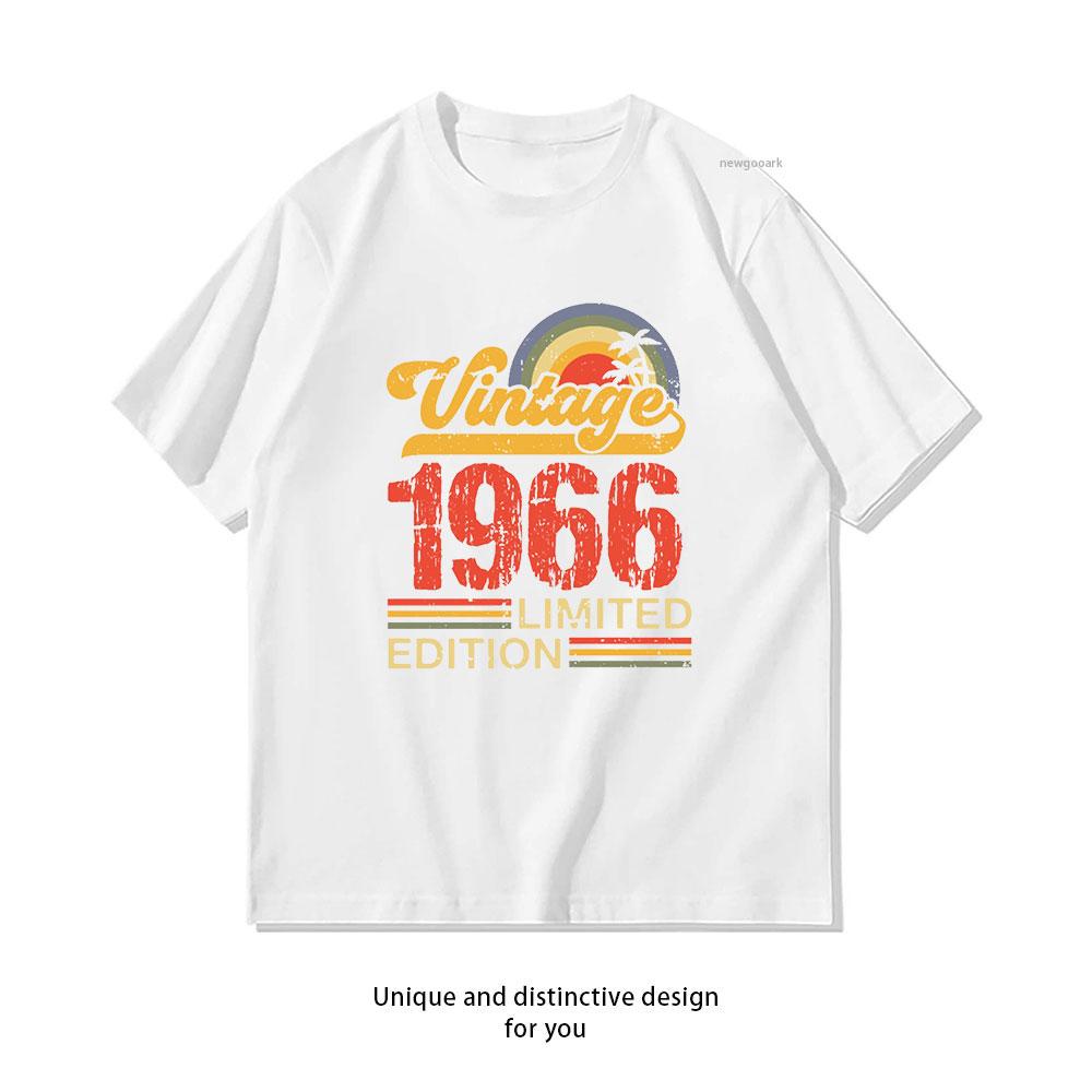 

Retro Vintage 1966 Limited Edition Design Classic TShirt Women Unisex Casual cotton printed t shirts ropa hombre Oneck 3XL